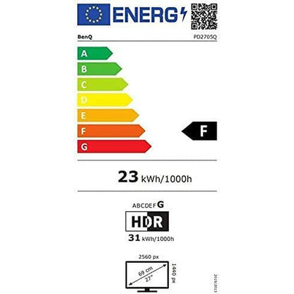 Écran BenQ 9H.LJELA.TBE LED 27" Quad HD IPS 60 Hz