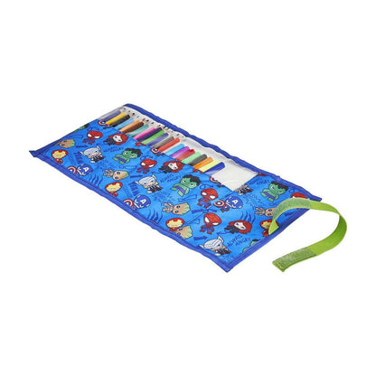 Trousse Scolaire avec Accessoires The Avengers Bleu (22 pcs)