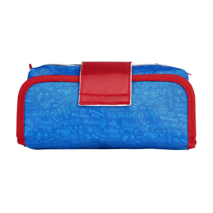 Trousse d'écolier Spiderman Bleu (22 x 12 x 7 cm)