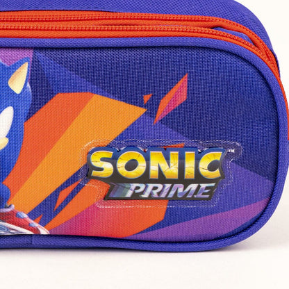 Trousse d'écolier Sonic Violet 22,5 x 8 x 10 cm