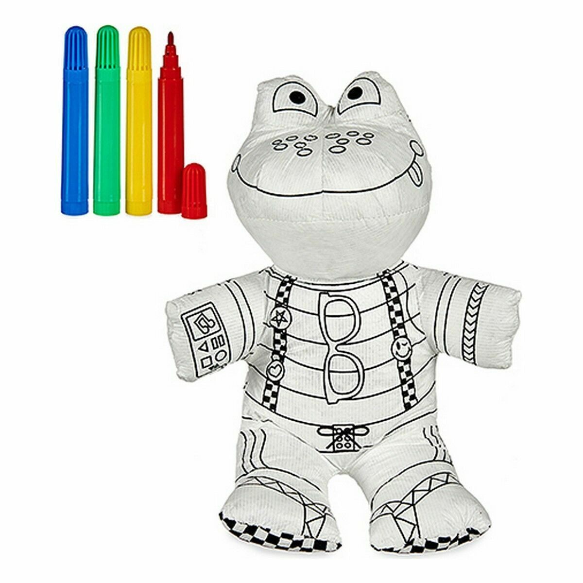 Coloriage de peluches Grenouille (8 Unités)