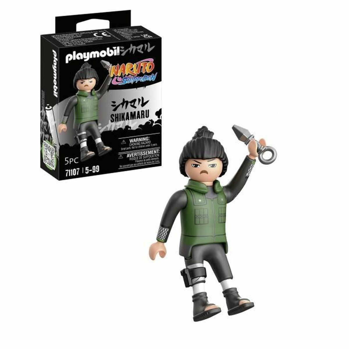 Figurine Playmobil Naruto Shippuden - Shikamaru 71107 5 Pièces