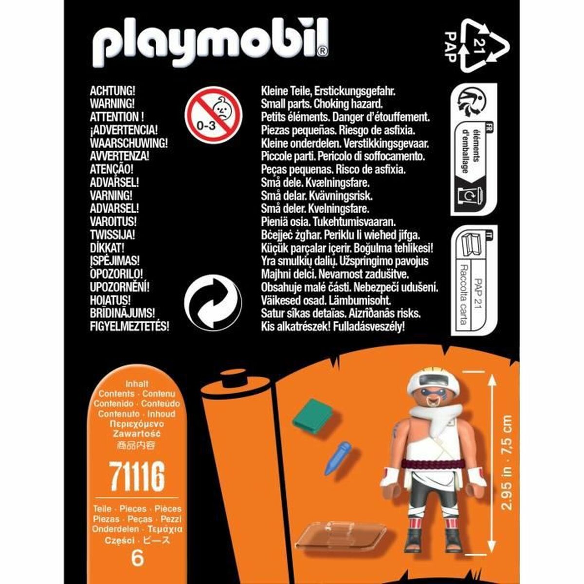 Figurine Playmobil Naruto Shippuden - Killer B 71116 6 Pièces