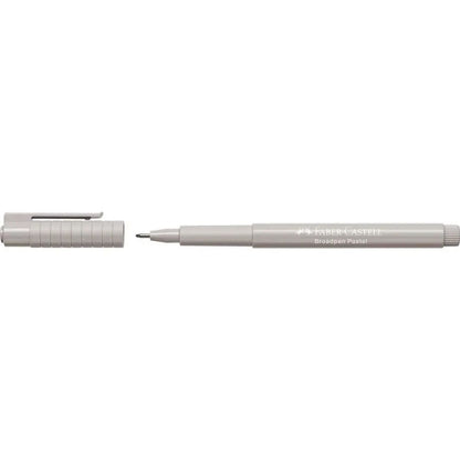 Marqueur permanent Faber-Castell Broadpen Pastel Gris (10 Unités)