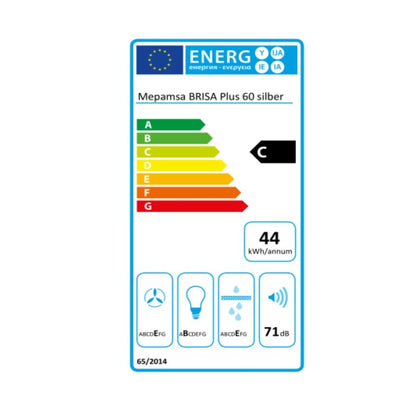 Hotte standard Mepamsa Brisa Plus 60X 60 cm 180 m³/h C Acier inoxydable