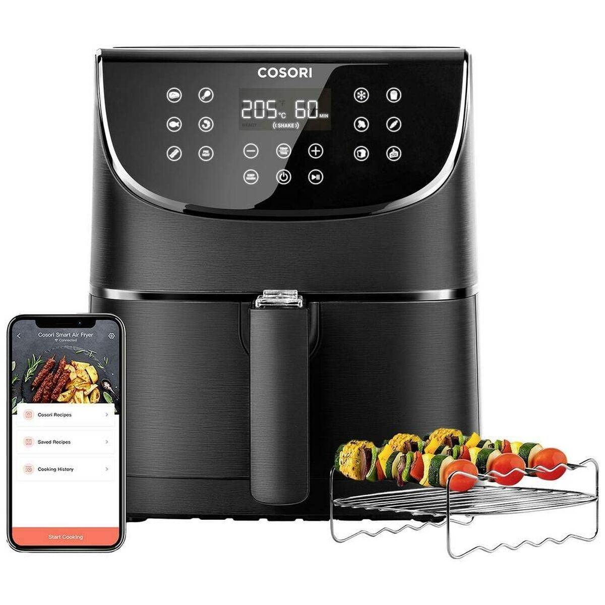 Friteuse sans Huile Cosori Smart Chef Edition 1700 W Noir 5,5 L