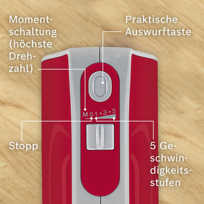 Mixeur/mélangeur de pâte BOSCH MFQ40303 Rouge 500 W