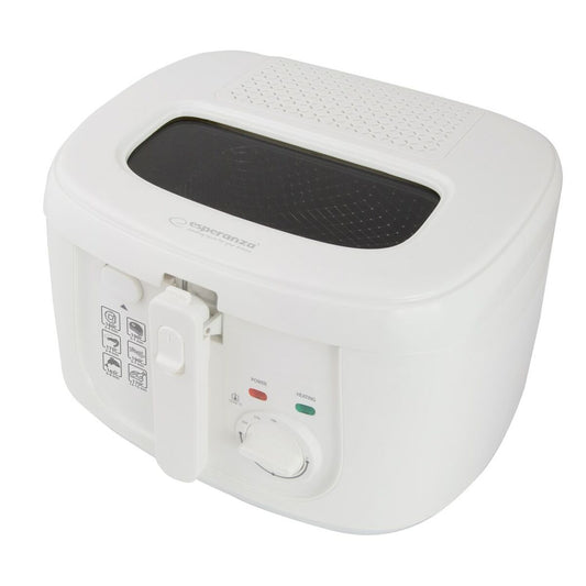 Friteuse avec Huile Esperanza EKG012 Blanc 1800 W 2,5 L