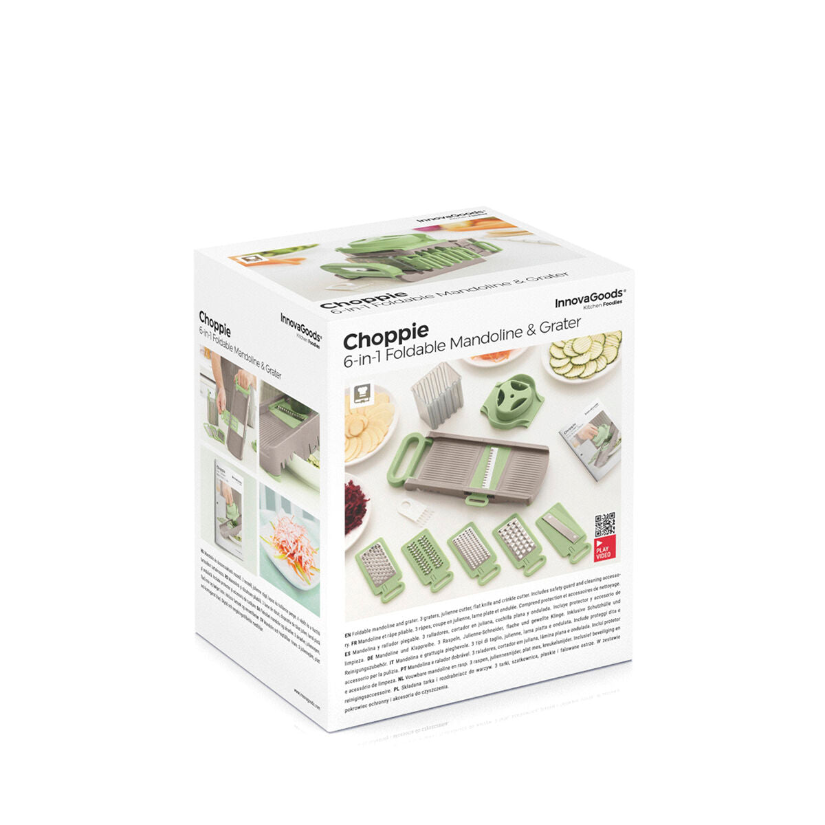 Mandoline-Râpe Pliable 6 en 1 Choppie InnovaGoods