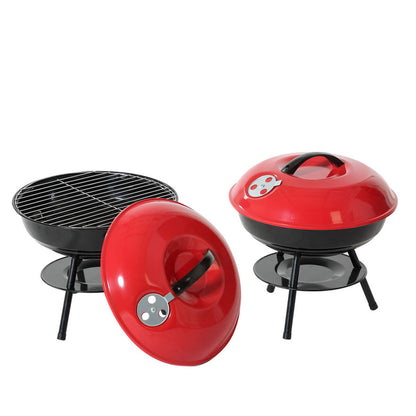 Barbecue Portable Rouge/Noir 35,5 x 37 cm