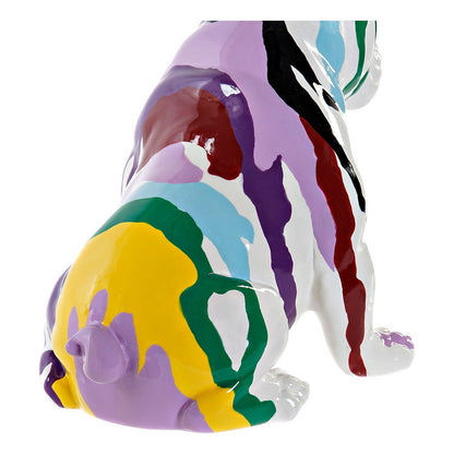 Figurine Décorative DKD Home Decor Multicouleur Chien Laqué 20 x 12,5 x 17,5 cm (2 Unités)