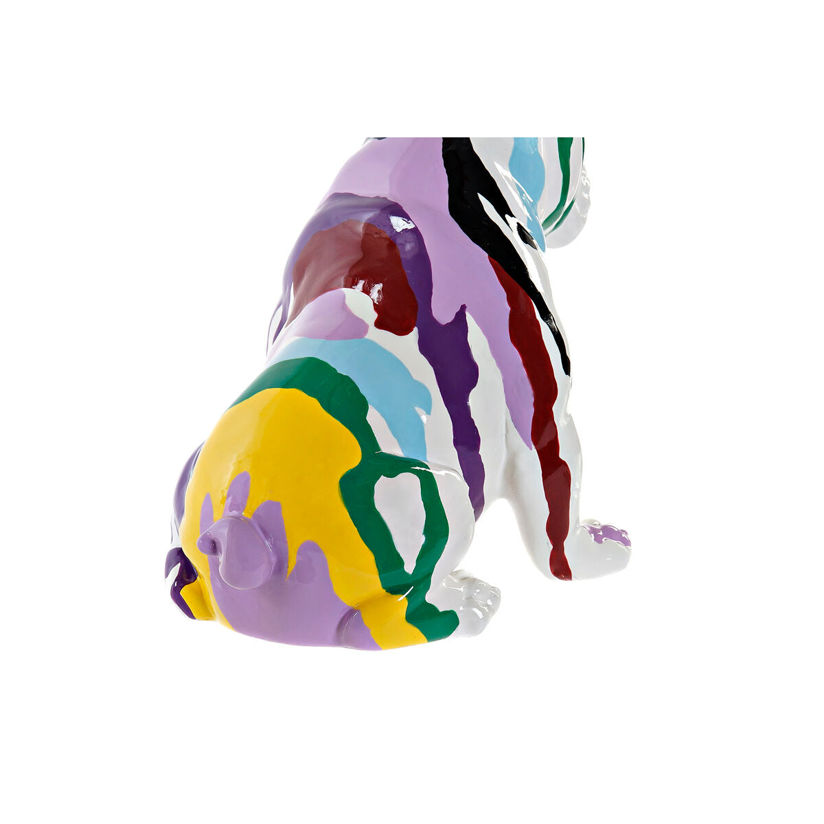 Figurine Décorative DKD Home Decor Multicouleur Chien Laqué 20 x 12,5 x 17,5 cm (2 Unités)