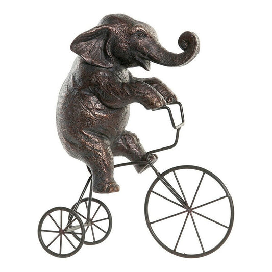 Figurine Décorative DKD Home Decor Métal Résine Eléphant (30 x 12 x 37 cm)