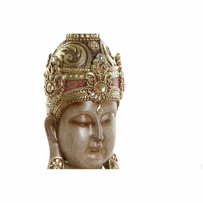 Figurine Décorative DKD Home Decor Marron Doré Buda Oriental 15 x 9 x 30 cm