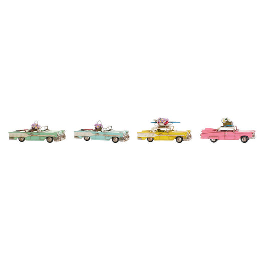 Figurine Décorative DKD Home Decor Voiture 25,8 x 10,5 x 9,5 cm Vintage (4 Pièces)