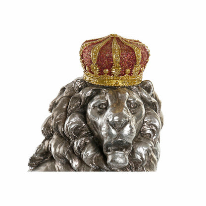 Figurine Décorative DKD Home Decor Argenté Lion Résine (42 x 25 x 45 cm)