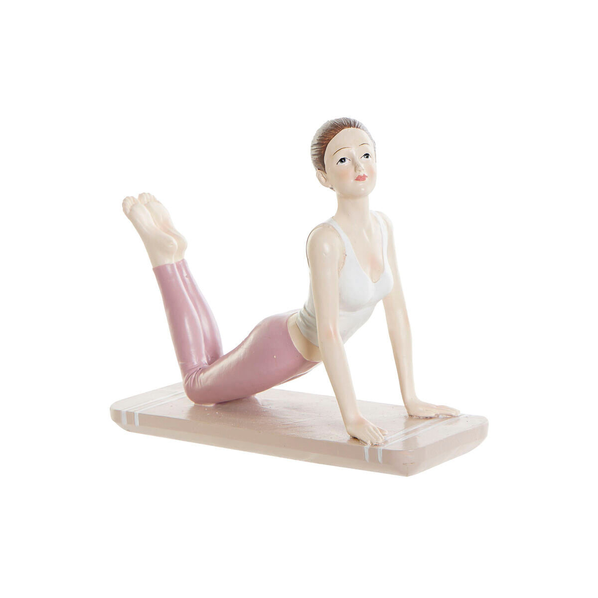 Figurine Décorative DKD Home Decor Rose Yoga Scandi 16 x 6 x 13 cm