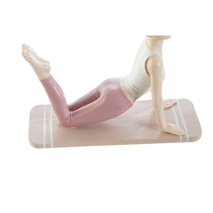 Figurine Décorative DKD Home Decor Rose Yoga Scandi 16 x 6 x 13 cm