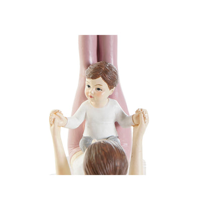 Figurine Décorative DKD Home Decor Rose Yoga Scandi 15,5 x 6,5 x 17 cm