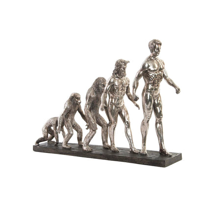 Figurine Décorative DKD Home Decor Origin of Species Argenté Chrome 55 x 18 x 42 cm