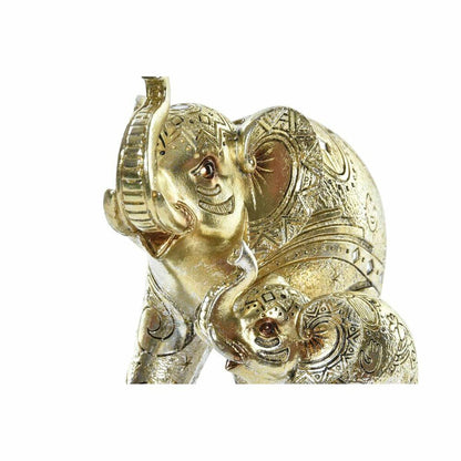 Figurine Décorative DKD Home Decor Doré Eléphant Colonial 17 x 11 x 15 cm