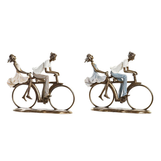 Figurine Décorative DKD Home Decor 27 x 9,5 x 23 cm Cuivre Couple (2 Unités)