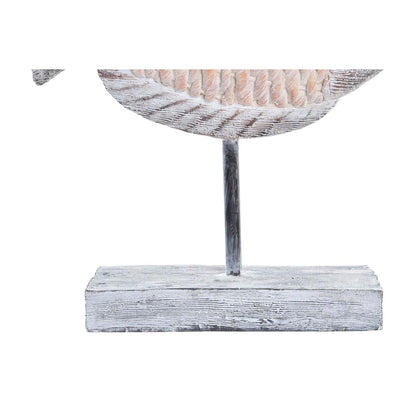 Figurine Décorative DKD Home Decor 27,4 x 9 x 32 cm Naturel Gris Poisson méditerranéen