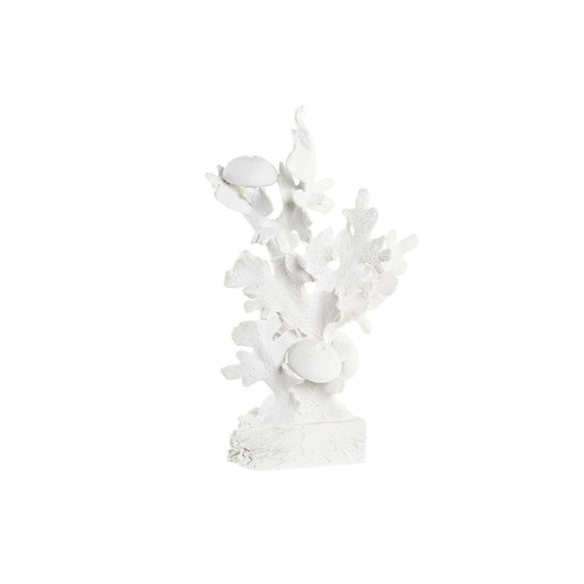 Figurine Décorative DKD Home Decor Blanc Corail méditerranéen 28,5 x 16,5 x 42,4 cm