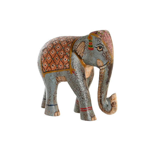 Figurine Décorative DKD Home Decor Eléphant Bois de manguier (29 x 12 x 26 cm)