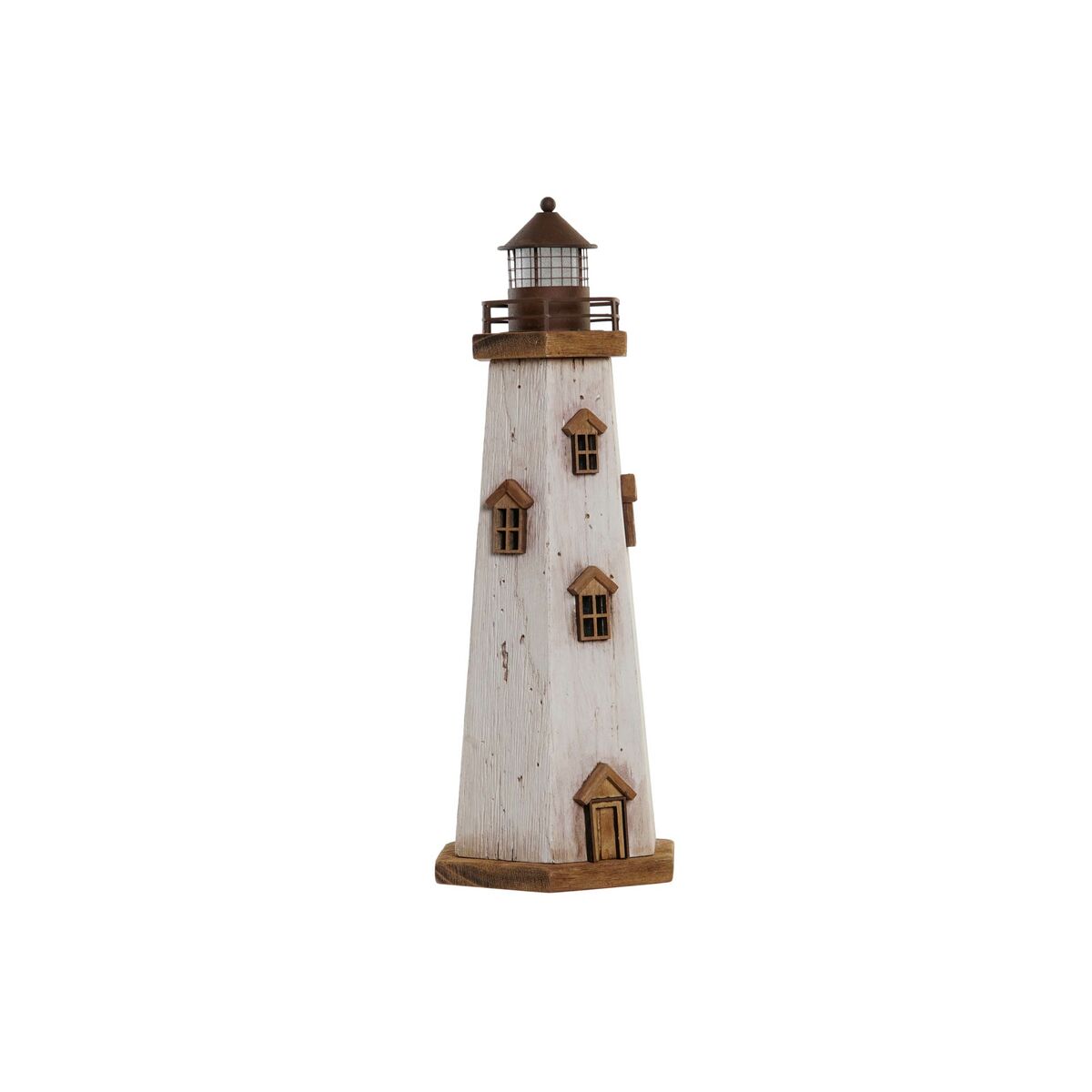 Figurine Décorative DKD Home Decor Naturel Blanc Marin Phare (16 x 14 x 41 cm)