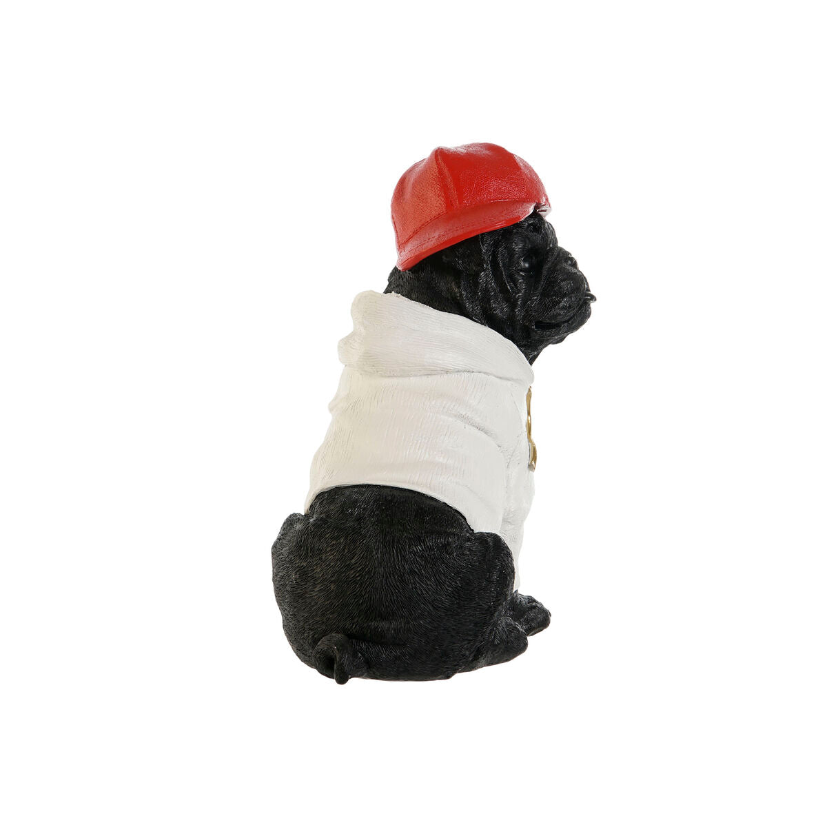 Figurine Décorative Home ESPRIT Blanc Noir Rouge Chien 25 x 12 x 21 cm (2 Unités)