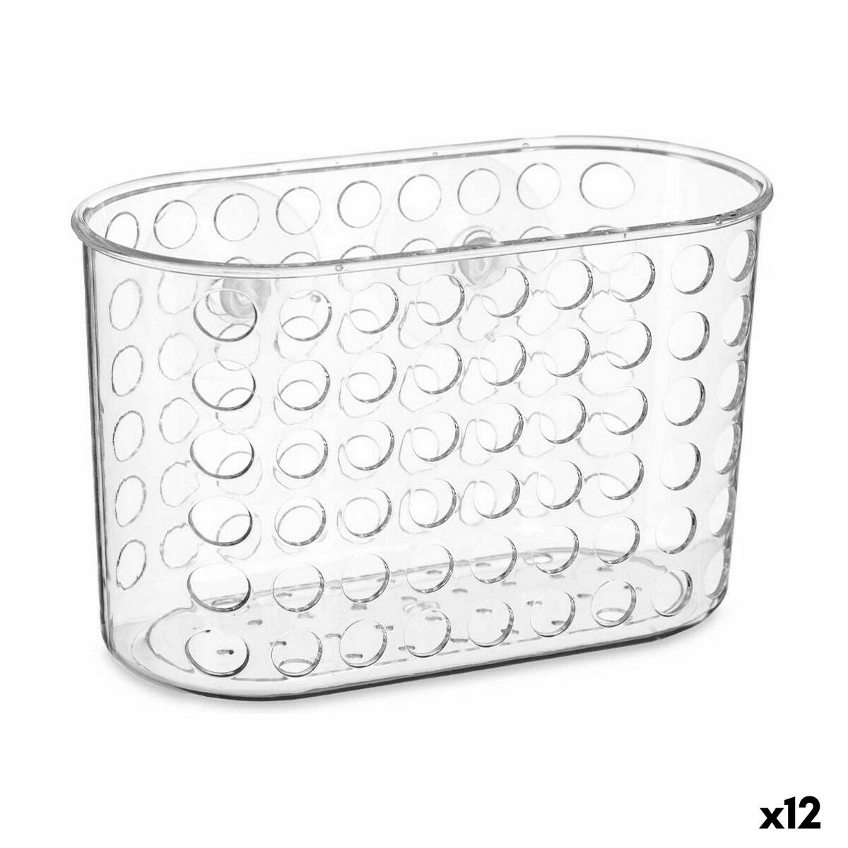 Rangement de douche 19,3 x 12 x 9 cm Transparent Plastique PVC (12 Unités)