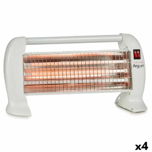 Chauffage d'Appoint Quartz Blanc 1200 W (4 Unités)