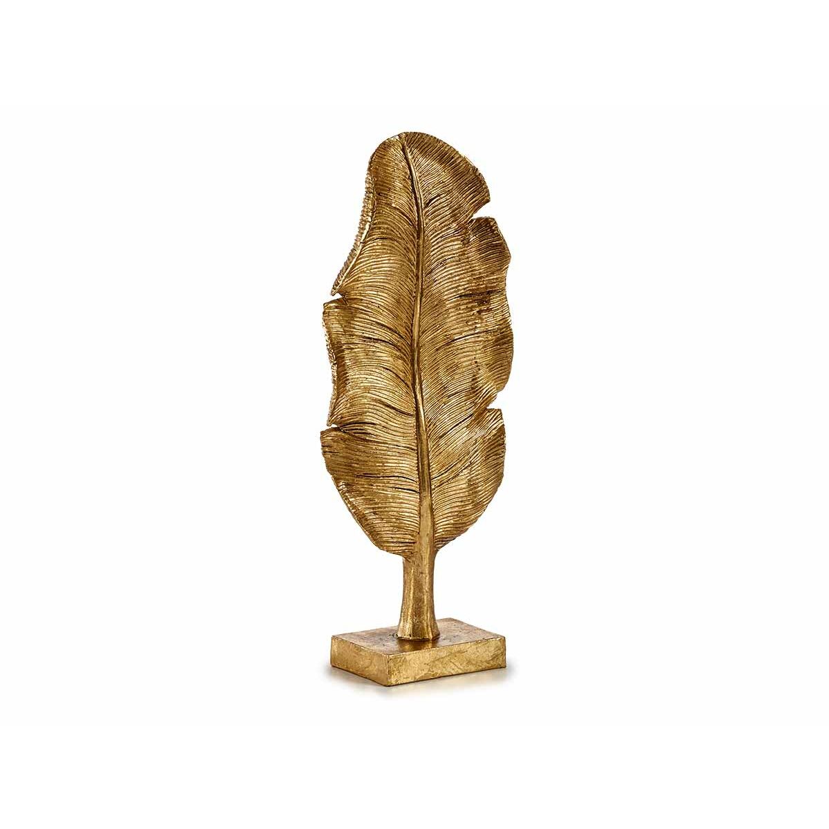 Figurine Décorative Feuille d'une plante Doré 8 x 43,5 x 17 cm (6 Unités)