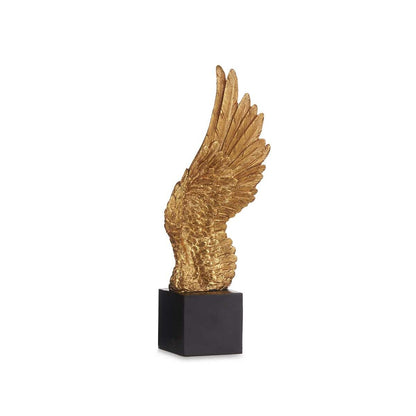 Figurine Décorative Ailes Noir Doré 8 x 33,5 x 13,5 cm (6 Unités)