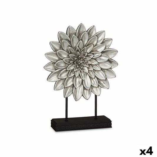 Figurine Décorative Mandala Argenté 29 x 39 x 10 cm (4 Unités)