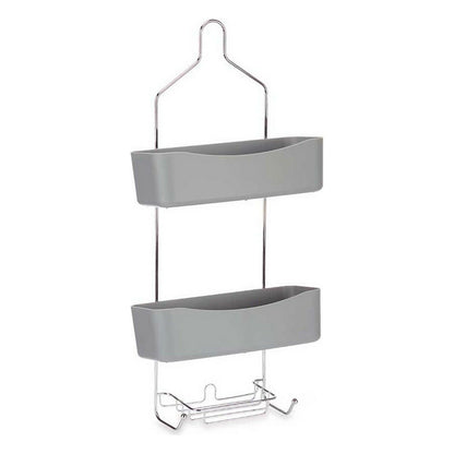 Rangement de douche 28 x 60 x 14 cm Gris Métal Plastique (6 Unités)