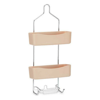 Rangement de douche 28 x 60 x 14 cm Beige Métal Plastique (6 Unités)