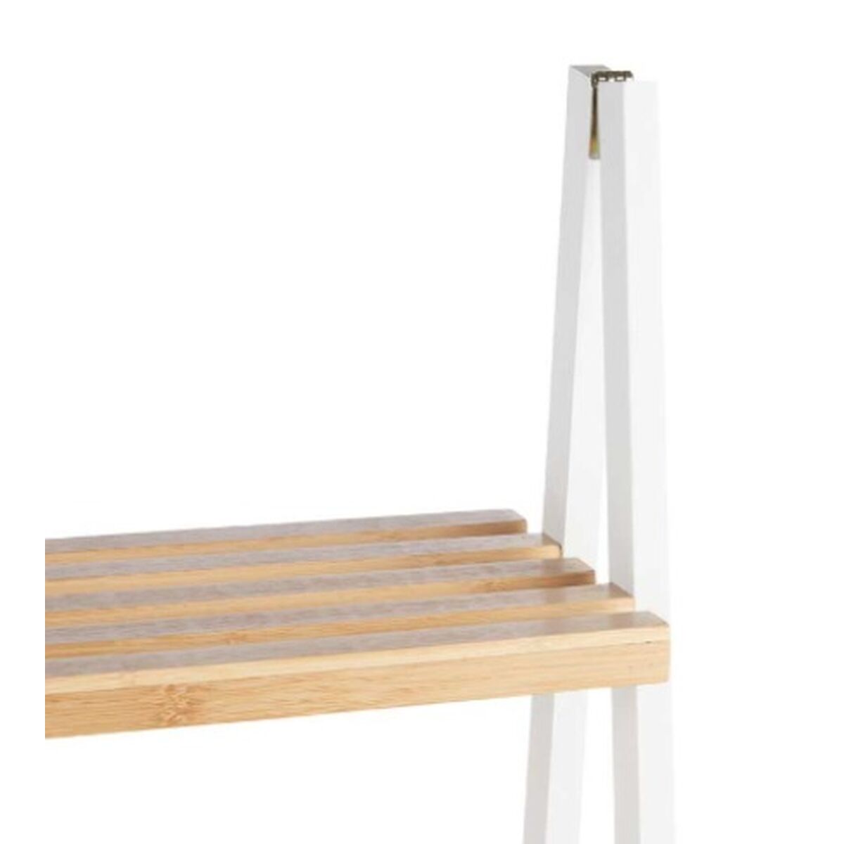 Etagère de salle de bains Blanc Naturel Bambou Bois de pin 40 x 109,3 x 30 cm