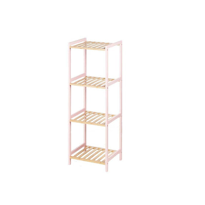 Etagère de salle de bains Rose Naturel Bambou Bois de pin