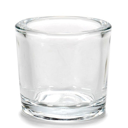 Bougeoir Transparent verre 6,5 x 6 x 6,5 cm (12 Unités)