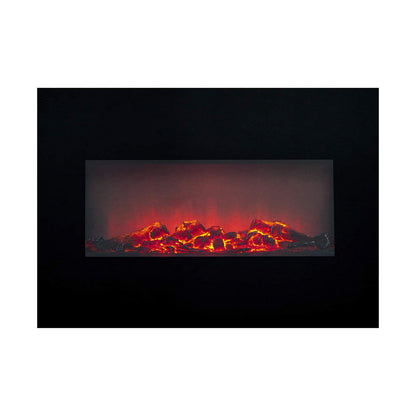 Cheminée murale électrique décorative Classic Fire Memphis Noir 1800 W