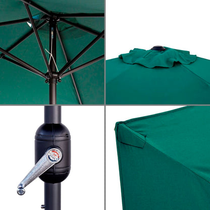 Parasol Monty Aluminium Vert 270 cm