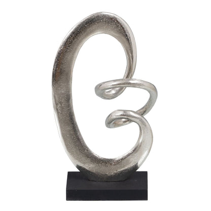 Figurine Décorative 18,5 x 8 x 34 cm Noir Argent