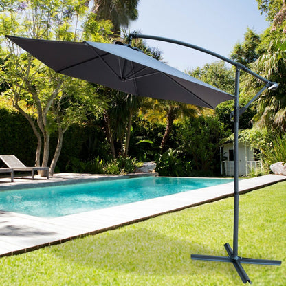 Parasol Aktive Gris 300 x 247 x 300 cm Aluminium Ø 300 cm