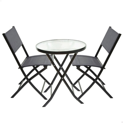 Meubles de jardin Aktive Table Chaise x 2, 3 Pièces