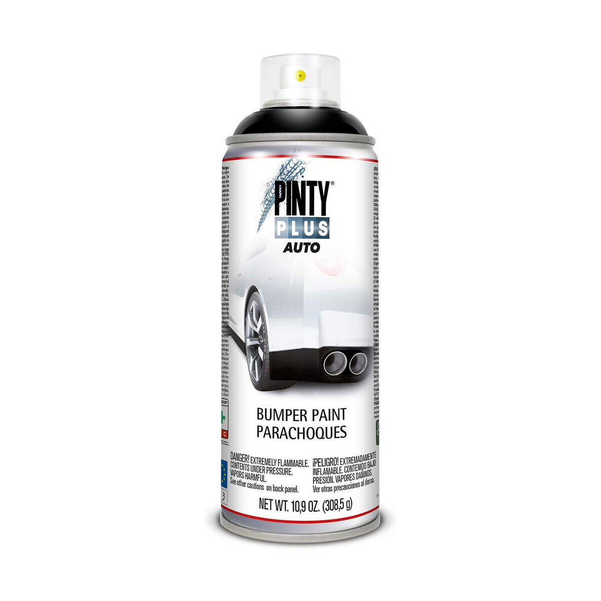 Peinture en spray Pintyplus Auto BL104 400 ml Pare-chocs Noir