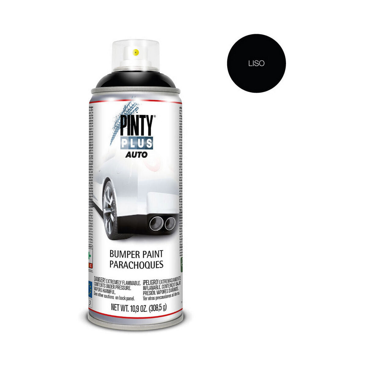 Peinture en spray Pintyplus Auto BL104 400 ml Pare-chocs Noir