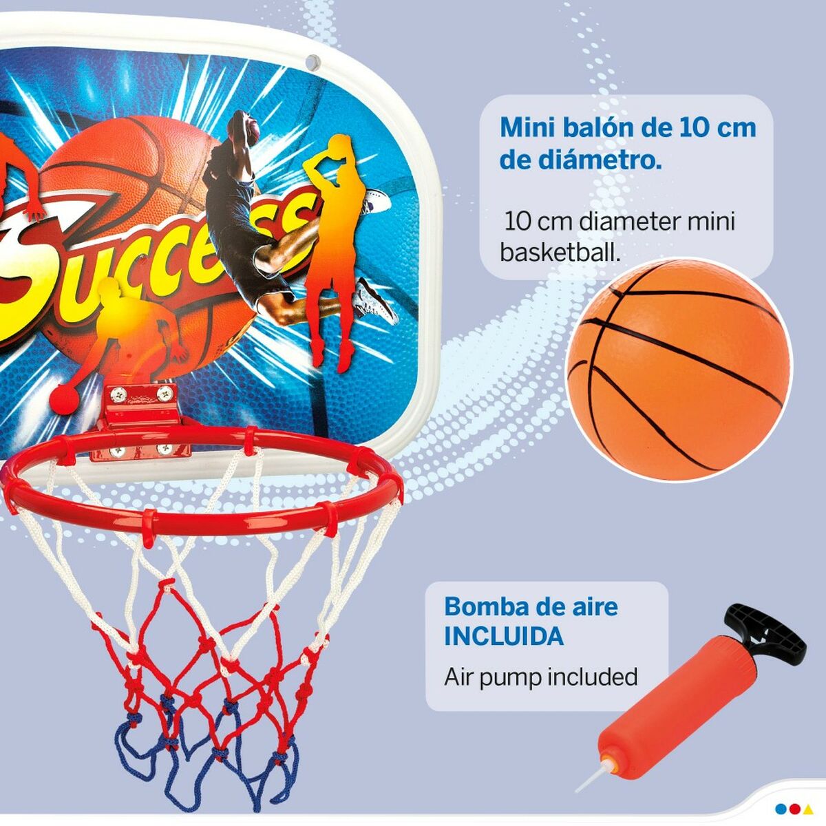 Panier de Basket AquaSport 46,5 x 51 x 31 cm (4 Unités)