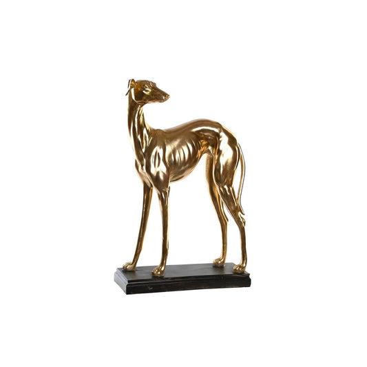 Figurine Décorative DKD Home Decor 44,5 x 17 x 65,5 cm Noir Doré Chien